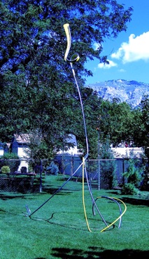 Long Neck
Steel, Wood, Hardware, Paint
9&rsquo;L. x 8&rsquo;W. x 17&rsquo;H.
1993